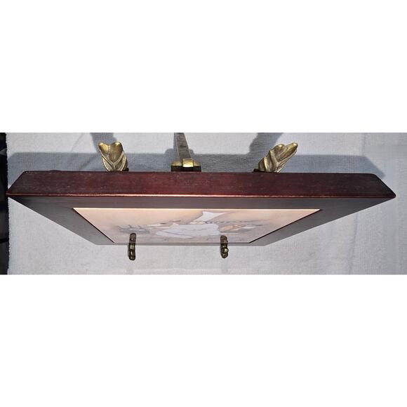 Jennifer Garant “Fat Chef on Bicycle” Framed Ceramic Tile – (2 Feet Missing) - Picture 5 of 10